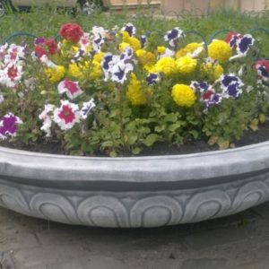 Вазон из бетона Колокольчик большой диаметр 55 см высота 72 см вес 120 кг - Изделия из бетона высокого качества! kolpaktega.ru — изображение 4